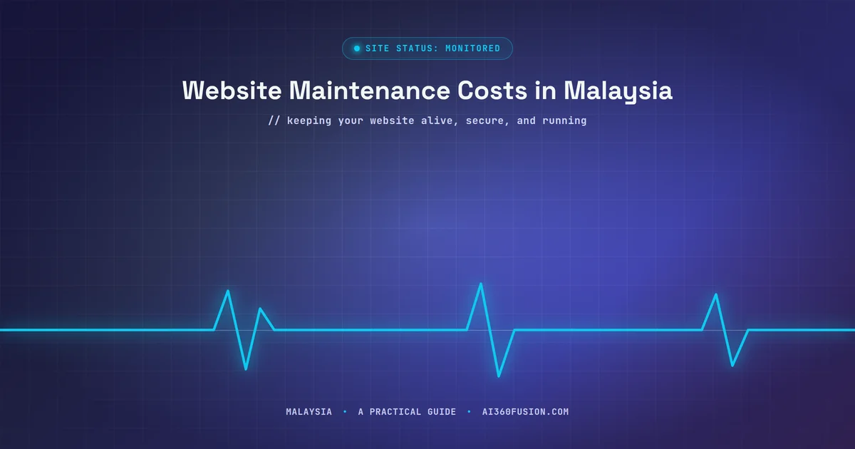 Website maintenance costs in Malaysia illustration